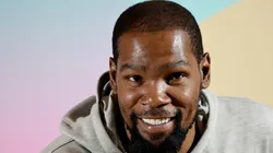 Kevin Durant of Team United States speaks to the media during a Team United States Basketball Press Conference.