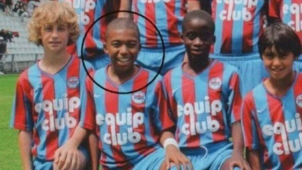 Kylian Mbappe with SM Caen.