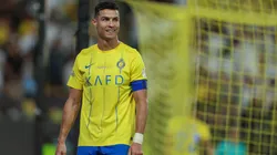Cristiano Ronaldo of Al Nassr reacts during the Saudi Pro League match between Al-Nassr and Al-Hilal