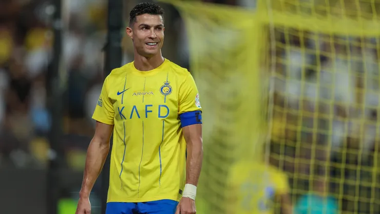 Cristiano Ronaldo of Al Nassr reacts during the Saudi Pro League match between Al-Nassr and Al-Hilal