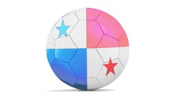 Panama flag in a soccer ball