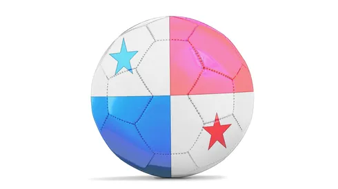 Panama flag in a soccer ball