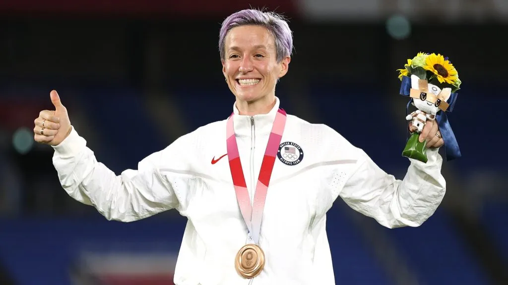Megan Rapinoe Celebrating