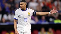 Kylian Mbappe of France gestures during the UEFA EURO 2024 Semi-Final match between Spain and France