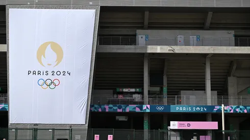 A general view outside the Geoffroy Guichard Stadium ahead of the Paris 2024 Olympic Games