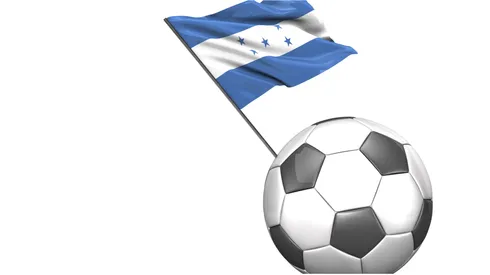 Ball with flag of Honduras