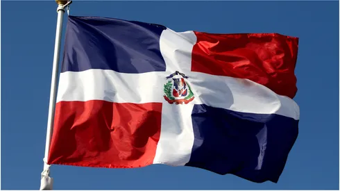 The flag of the Dominican Republic