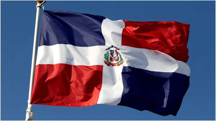 The flag of the Dominican Republic