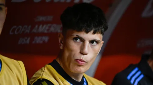 Alejandro Garnacho of Argentina during the CONMEBOL Copa America USA 2024 match between Argentina and Ecuador at NRG Stadium on July 5, 2024 in Houston, United States.