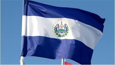 The flag of the Republic of El Salvador