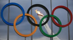 The Olympic Cauldron is tested by fire crews at the Sochi 2014 Winter Olympic Park in the Costal Cluster on January 27, 2014 in Sochi, Russia.