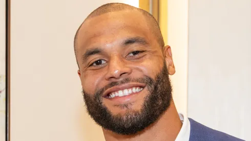 Dak Prescott quarterback of the Dallas Cowboys