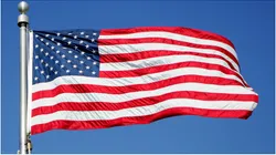 The flag of the USA