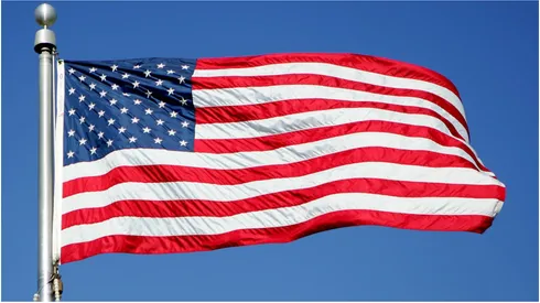 The flag of the USA