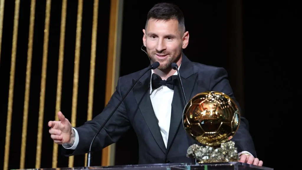 Lionel Messi attends the 67th Ballon D’Or Ceremony at Theatre Du Chatelet. Pascal Le Segretain/Getty Images