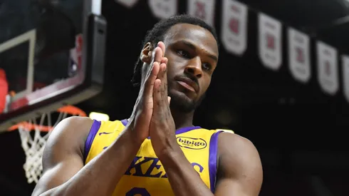 Bronny James of the Los Angeles Lakers