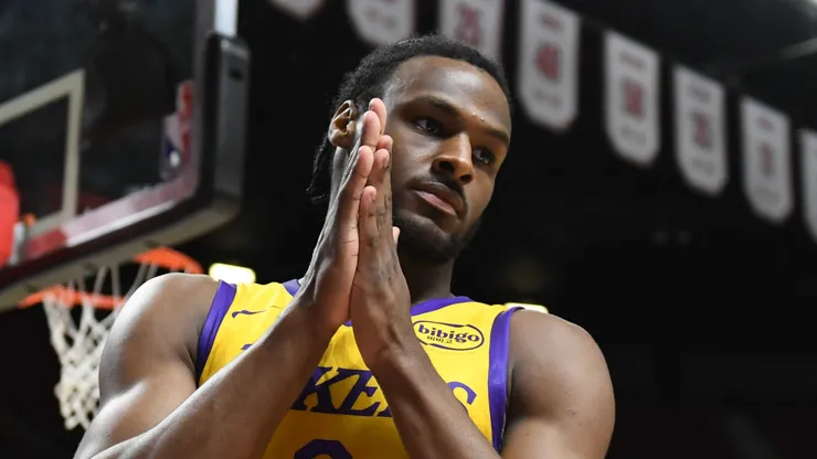 Bronny James of the Los Angeles Lakers