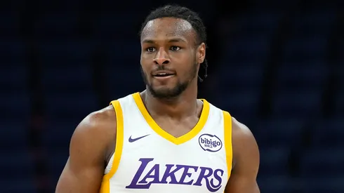 Bronny James of the Los Angeles Lakers