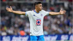 Angel Sepulveda celebrates his goal 0-4 of Cruz Azul