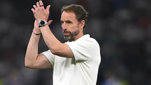 England coach Gareth Southgate applauds the fans after England had lost 2-1 to Spain during the UEFA EURO 2024 final match between Spain and England at Olympiastadion on July 14, 2024 in Berlin, Germany.