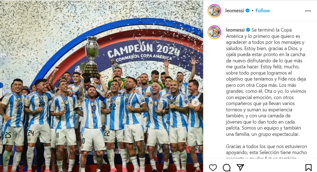 via Instagram: leomessi