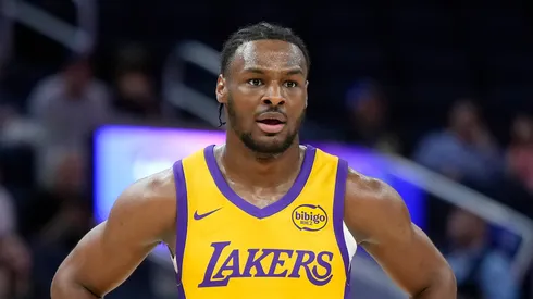 Bronny James of the Los Angeles Lakers