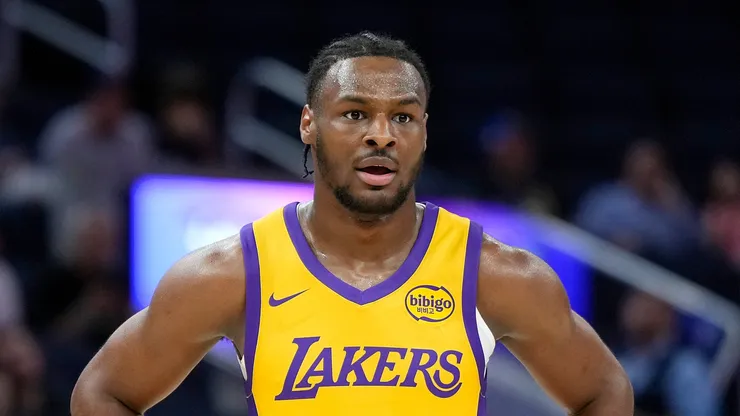 Bronny James of the Los Angeles Lakers