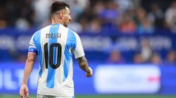 Lionel Messi of Argentina looks on during the CONMEBOL Copa America group A match between Argentina and Canada at Mercedes-Benz Stadium on June 20, 2024 in Atlanta, Georgia.