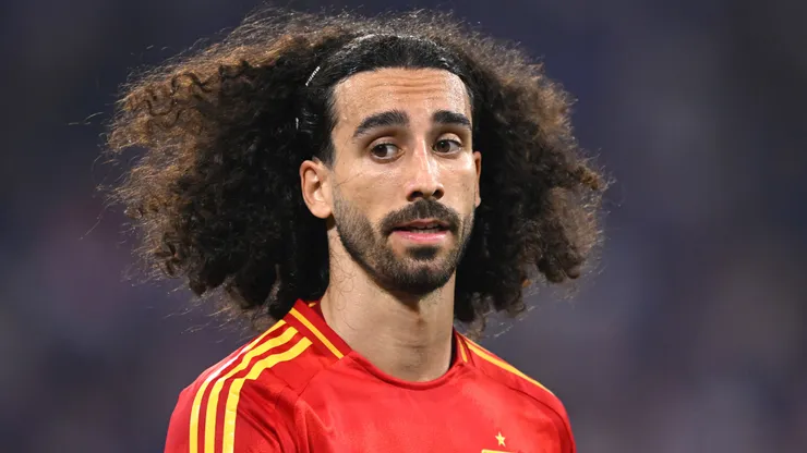 Marc Cucurella of Spain looks on during the UEFA EURO 2024 semi-final match between Spain v France