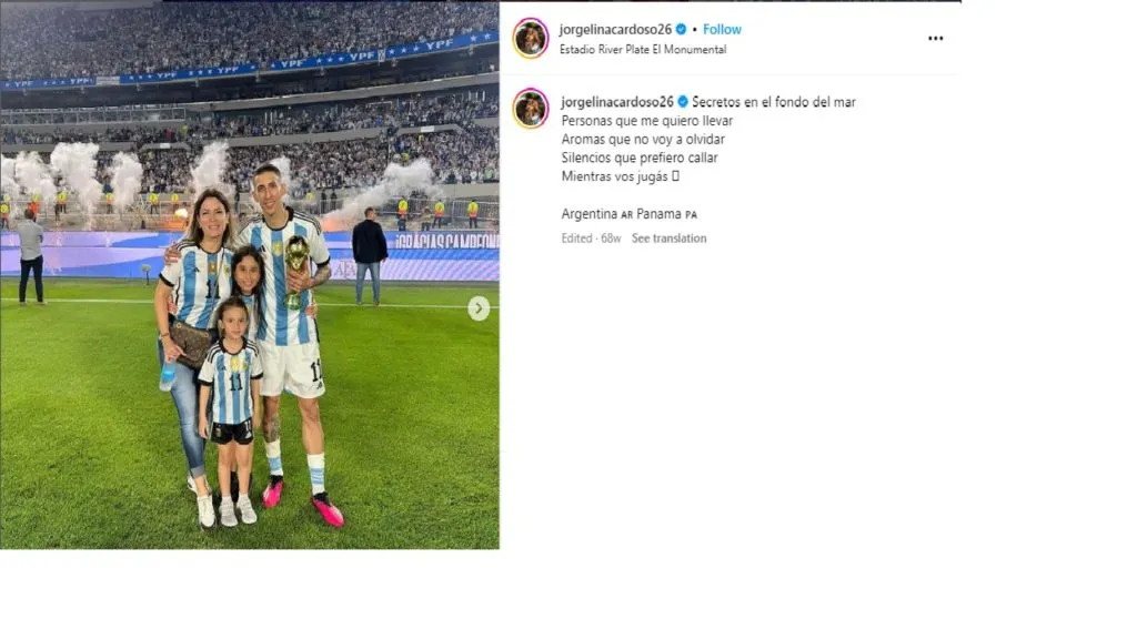 Jorgelina Cardoso’s Instagram