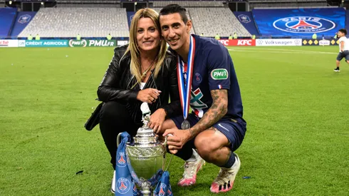 Angel Di Maria with his wife Jorgelina Cardoso
