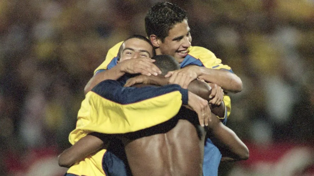 Colombia celebrate after winning the Copa America Final against Mexico played at the El Campin Stadium in Bogota, Colombia. Martin Venegas