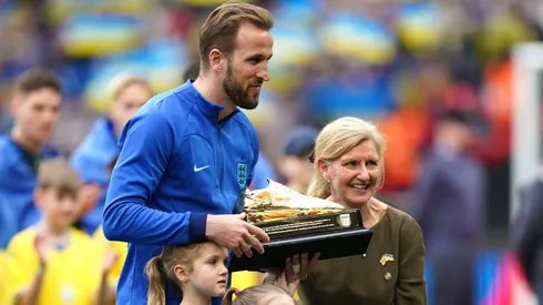 Harry Kane presented with a golden boot for becoming England s all-time record goalscorer ahead of the UEFA Euro 2024 Group C qualifying match at Wembley Stadium, London.