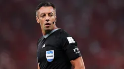 Referee Raphael Claus looks on during the FIFA World Cup Qatar 2022 Group F match between Canada and Morocco at Al Thumama Stadium on December 01, 2022 in Doha, Qatar.