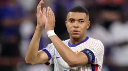 Kylian Mbappe of France applauds the fans after defeat to Spain during the UEFA EURO 2024 Semi-Final match between Spain and France at Munich Football Arena on July 09, 2024 in Munich, Germany.