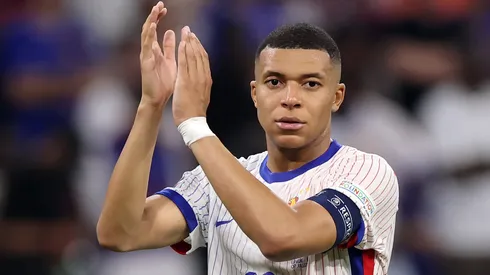 Kylian Mbappe of France applauds the fans after defeat to Spain during the UEFA EURO 2024 Semi-Final match between Spain and France at Munich Football Arena on July 09, 2024 in Munich, Germany.
