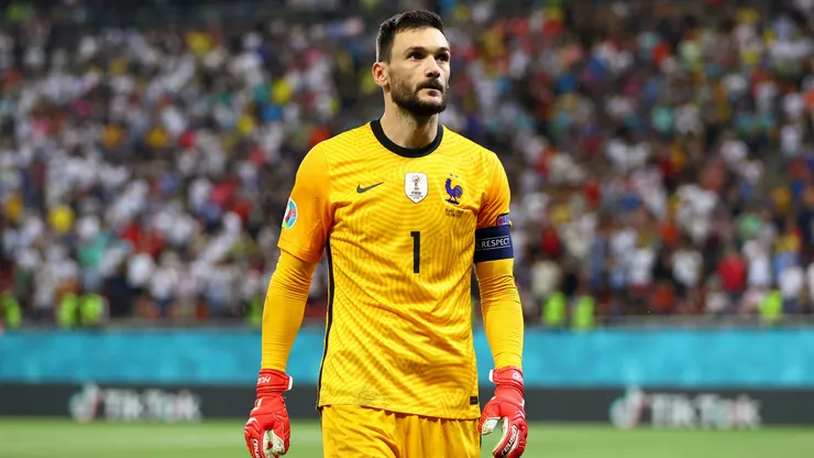 Hugo Lloris of France looks dejected after the UEFA Euro 2020 Championship Round of 16 match between France and Switzerland