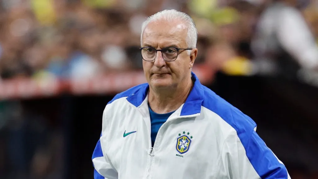Head coach Dorival Junior of Brazil looks on prior to during the CONMEBOL Copa America 2024 quarterfinal match between Uruguay and Brazil at Allegiant Stadium on July 06, 2024 in Las Vegas, Nevada.