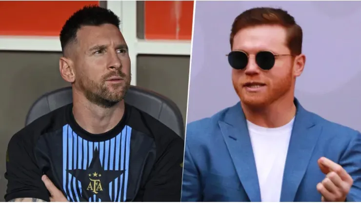 Canelo Álvarez and Lionel Messi