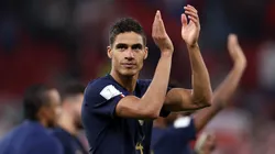 Raphael Varane of France applauds fans after the 3-1 victory in the FIFA World Cup Qatar 2022 Round of 16 match between France and Poland