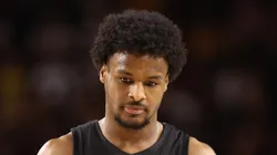 Bronny James with the USC Trojans