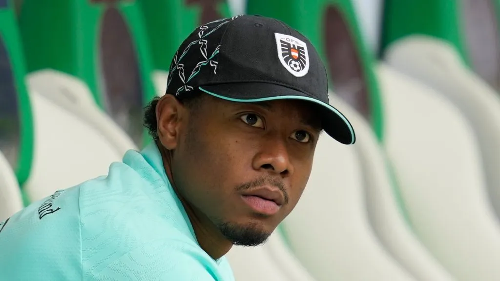 David Alaba of Austria prior the international friendly match between Switzerland and Austria at Kybunpark on June 8, 2024 in St Gallen, Switzerland.