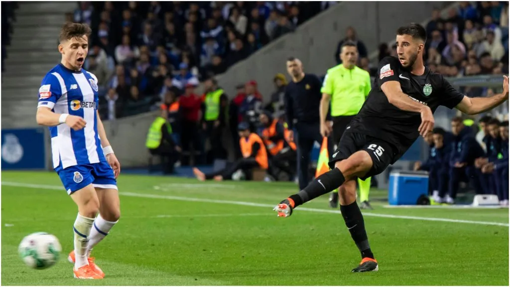 Francisco Conceicao of FC Porto (right) and Goncalo Inacio of Sporting CP (left) – IMAGO / NurPhoto