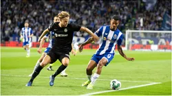 Wenderson Galeno of FC Porto (Right) and Morten Hjulmand of Sporting CP (left)