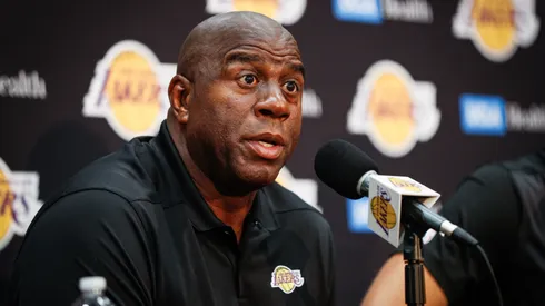 Earvin "Magic" Johnson discusses the upcoming Los Angeles Lakers' season