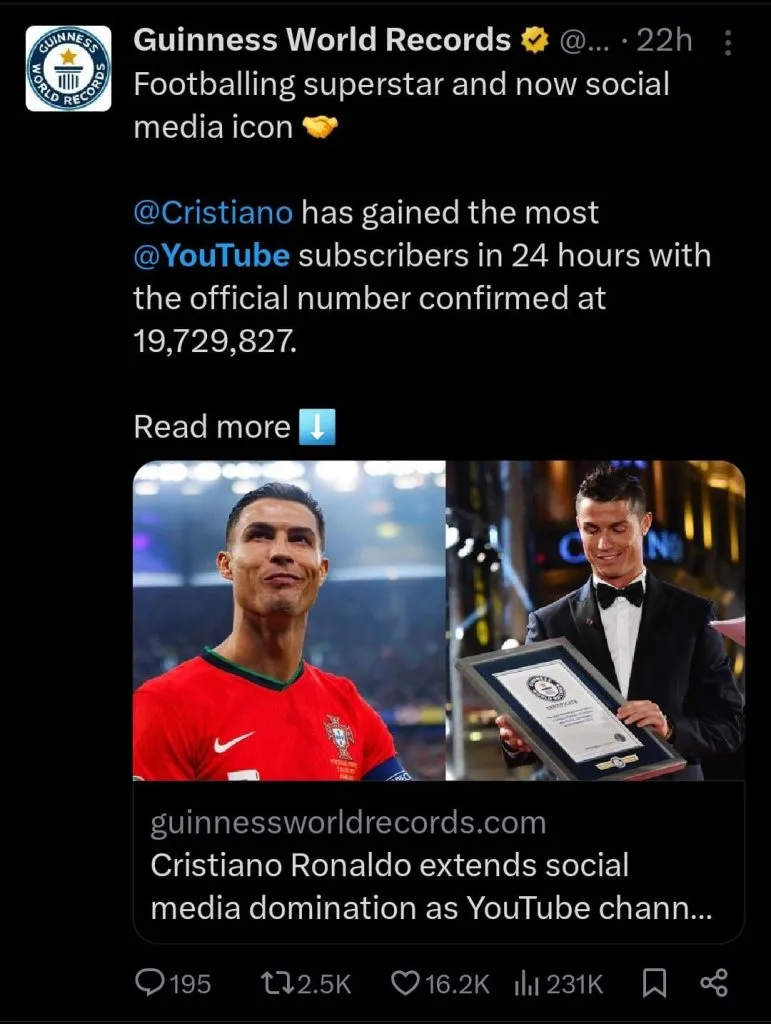 Cristiano Ronaldo Youtube