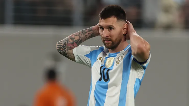 Lionel Messi with Argentina