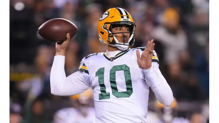 Jordan Love quarterback of the Green Bay Packers (Mitchell Leff/Getty Images)