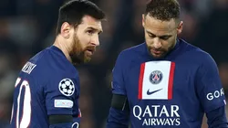 Lionel Messi and Neymar of PSG