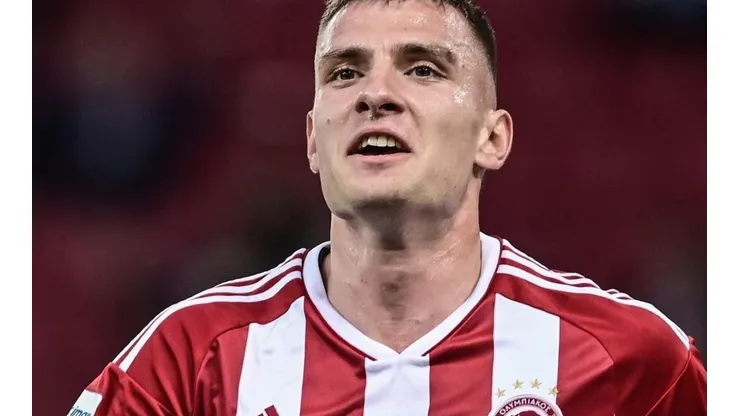 Andrea Ndoj of Olympiacos